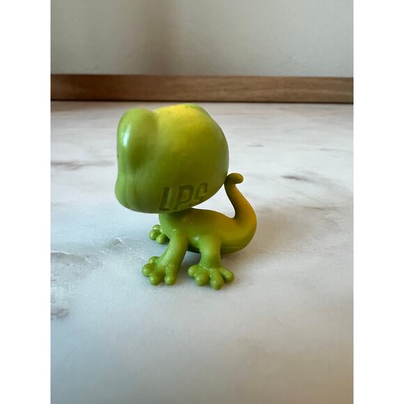 Littlest Pet Shop Simon Frogby #58 Blue Frog, Gecko Lizard Mabbox LPS Mini #3-42 - Picture 7 of 11